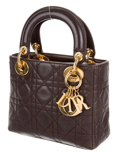 dior lady 1 brown|christian dior lady dior handbag.